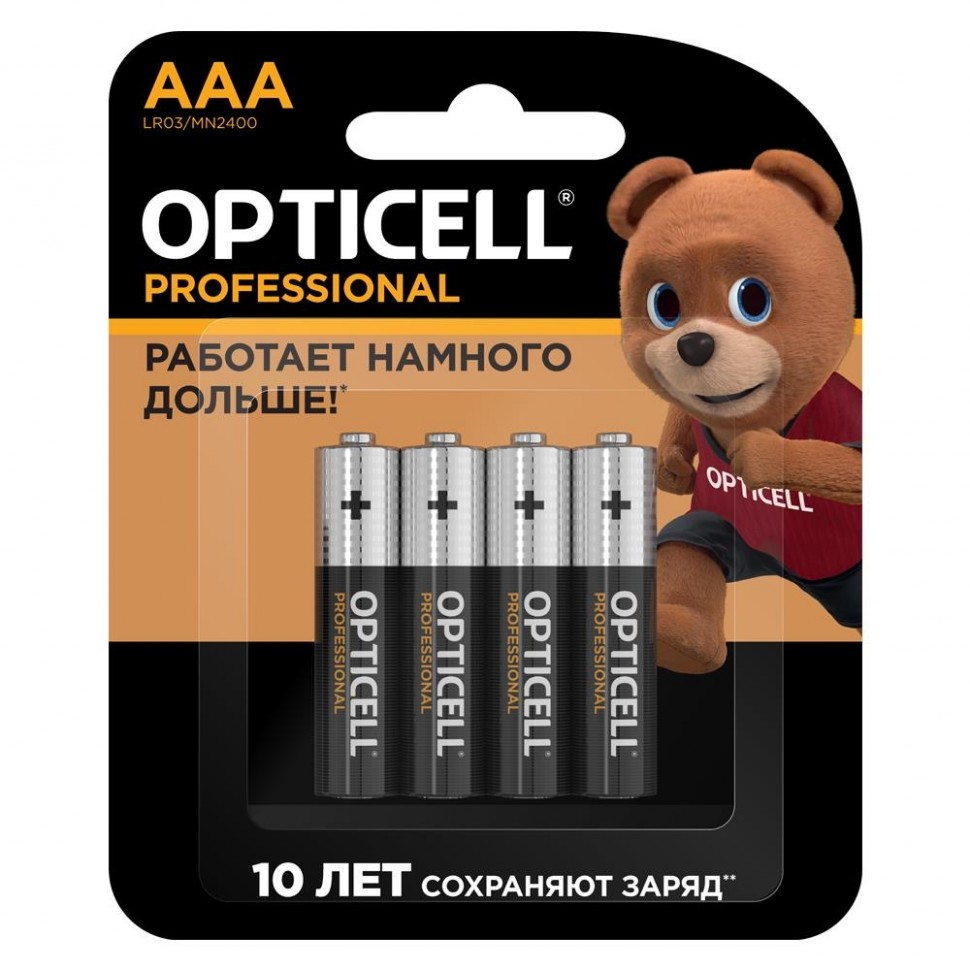 Батарея PROFESSIONAL AAA 4 PCX 5052002 OPTICELL