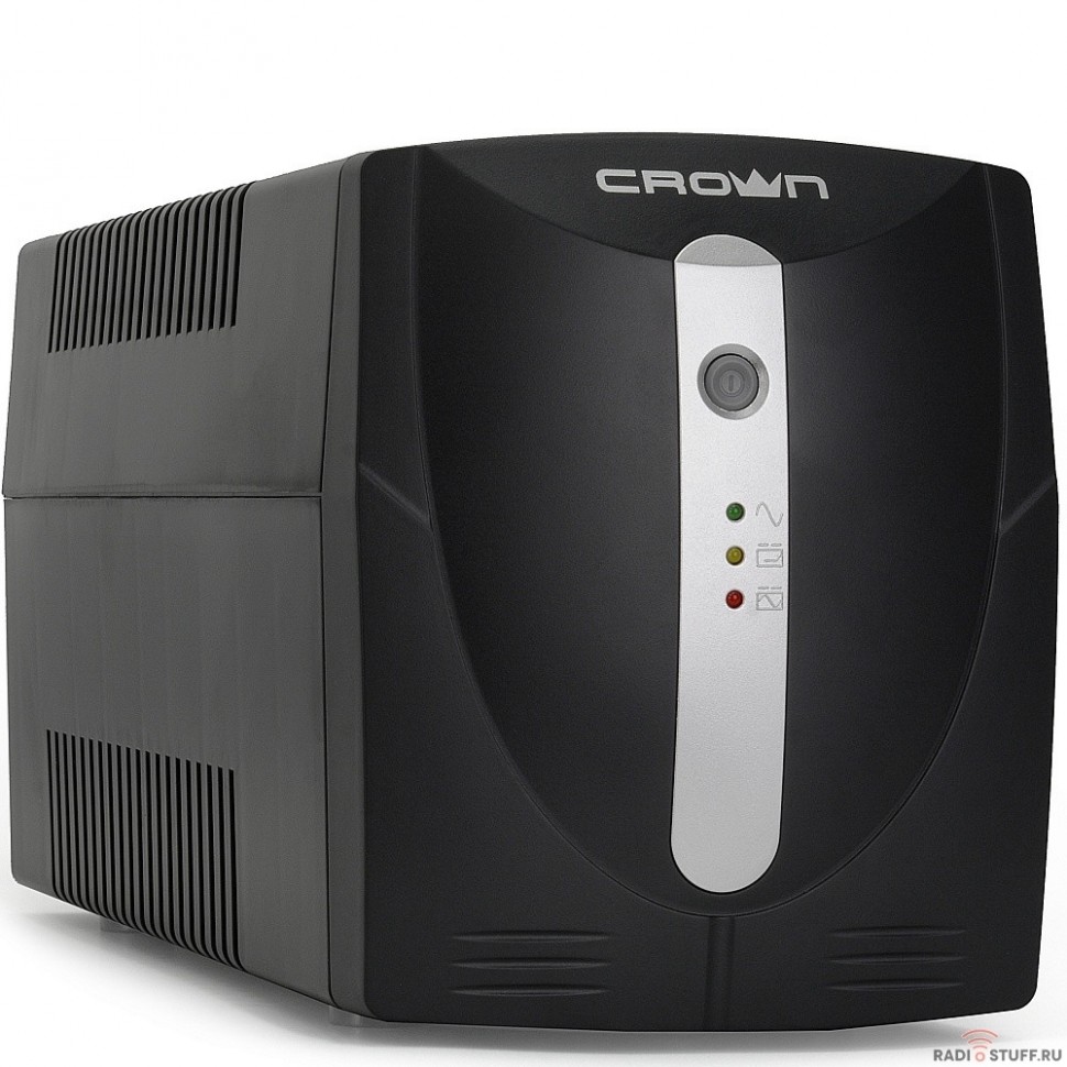 CROWN ИБП CMU-1000X {1000VA/700w; Line Interactive;3 х EURO; 12V7AH х 2}
