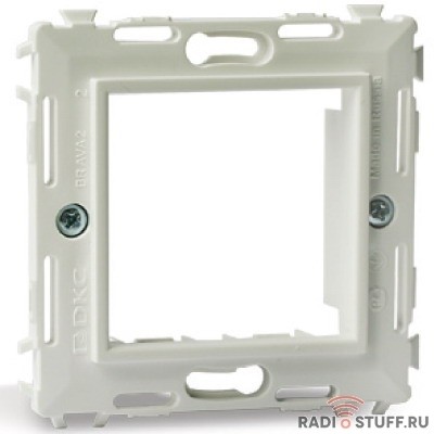 Dkc 75020SL Каркас на 2 модуля (одноместный), слоновая кость, RAL9001