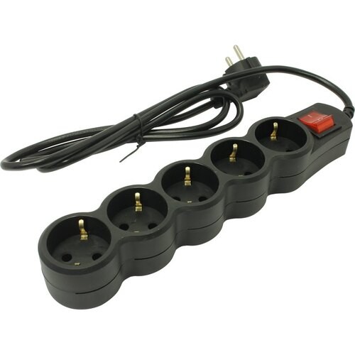 5bites SP5B-215 Сетевой фильтр SP5B-215 5S / 3*0.75MM2 / 1.5M / BLACK