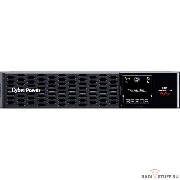 UPS CyberPower PR2200ERTXL2U {2200VA/2200W USB/RS-232/EPO/Dry/SNMPslot (IEC C13 x 6, IEC C19 x 2) (12V / 9AH х 4)}