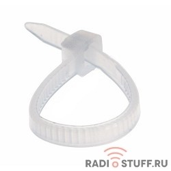 REXANT (07-0100) Хомут nylon  2.5х100 мм 100 шт белый  