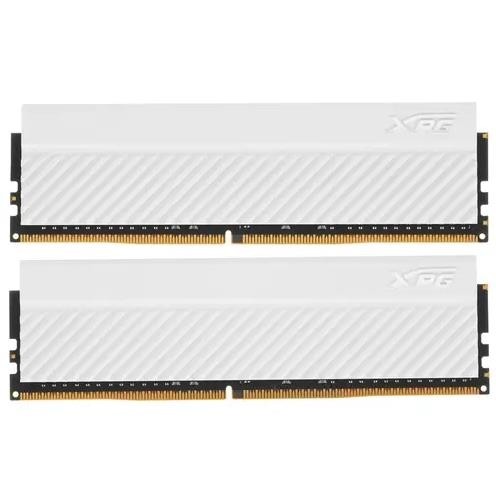 Модуль памяти ADATA XPG Gammix D45 Gaming DDR4 Общий объём памяти 32Гб Module capacity 16Гб Количество 2 3200 МГц Радиатор Множитель частоты шины 16 1.35 В белый AX4U320016G16A-DCWHD45