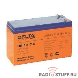 Delta HR 12-7.2 ( 7.2 А\ч, 12В) свинцово- кислотный  аккумулятор