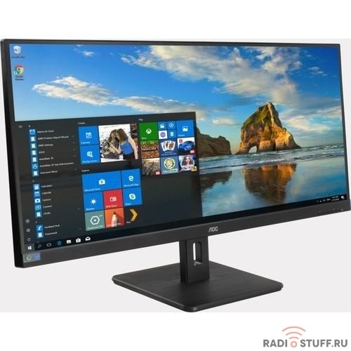 LCd AOC 34" Q34E2A Black {IPS 2560x1080 75Hz 4ms 178/178 300cd 50M:1 2xHDMI1.4 DisplayPort1.2 MM}