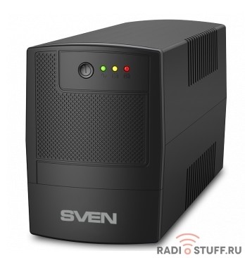 SVEN Источник бесперебойного питания SVEN UP-B800 (390Вт,вх.~175-290В,вых.~230В,3*IEC(C13) розетки)