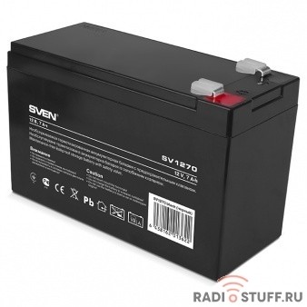 Sven SV 1207S (12V7Ah), F1, AGM VRLA батарея аккумуляторная для слаботочных систем
