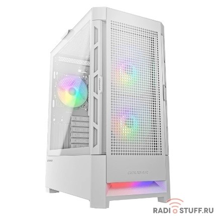 Cougar Airface RGB White, 2х140мм + 1x120mm ARGB Fan, ARGB Fan Hub, без БП, белый, ATX