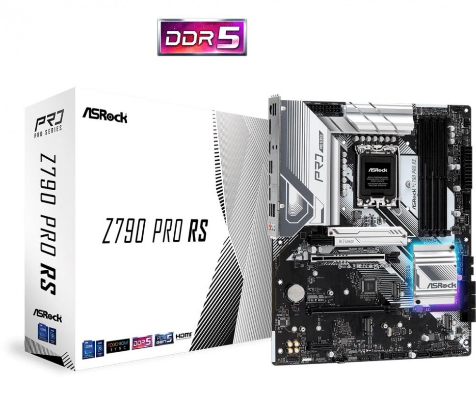 Материнская плата ASROCK Intel Z790 LGA1700 ATX Memory DDR5 Количество слотов памяти 4 слота 4xM.2 1xВыход HDMI 1xВыход DisplayPort 4xНаличие USB 2.0 2xUSB 3.2 1xUSB type C 1xНаличие PS/2 1xRJ45 Z790P