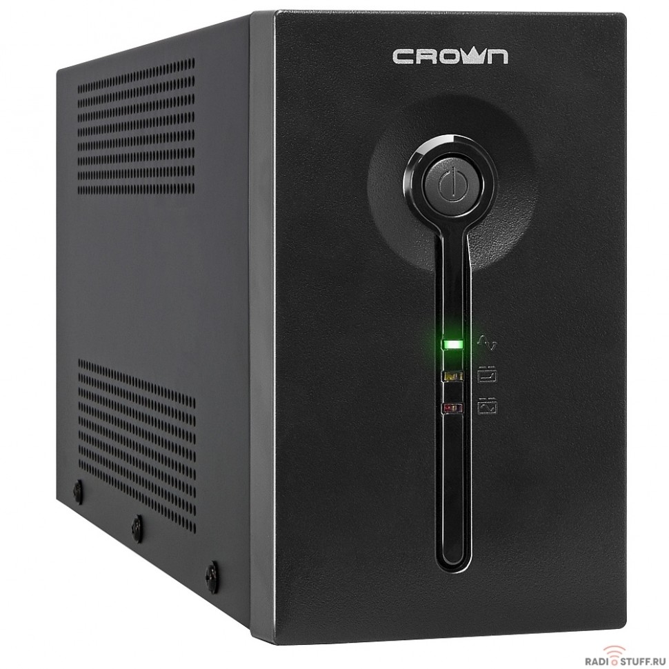 CROWN ИБП CMU-SP650 EURO {650VA, металл, 1x12V/7AH, розетки 2*EURO+1*IEC bybass} [CM000001490] {арт.1505030}