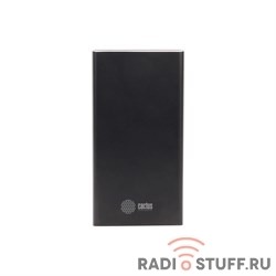 Мобильный аккумулятор Cactus CS-PBFSJT-10000 Li-Pol 10000mAh 2.1A+2.1A черный 2xUSB материал алюминий