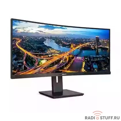 LCD PHILIPS 34" 345B1C/00 Black с поворотом экрана {VA curved 3440x1440 100Hz 5ms 178/178 300cd 2xHDMI2.0 DisplayPort1.2 4xUSB 3.2 MM}