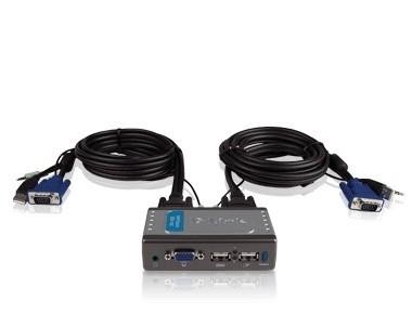 KVM-переключатель D-Link KVM-221, 2PORT W/AUDIO  