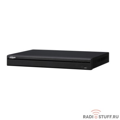 DAHUA DHI-NVR4208-8P-4KS2/L 8-канальный IP-видеорегистратор с PoE, 4K и H.265+, входящий поток до 128Мбит/с, 2 SATA III до 8Тбайт