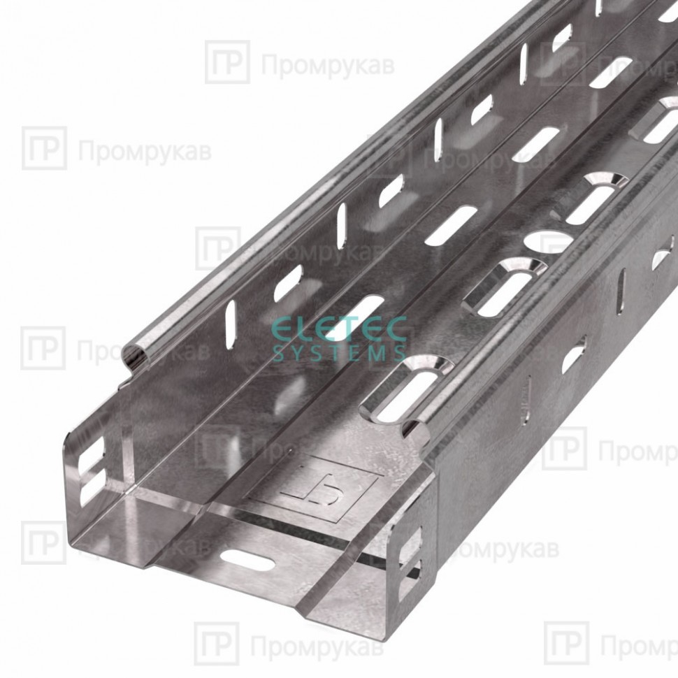 Лоток перфорированный Стандарт 100х100х3000 (6 м/уп) Промрукав