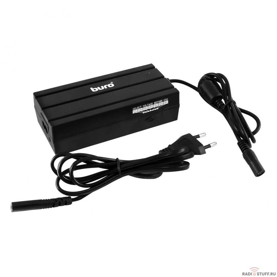 Buro BUM-1187H90 Блок питания  ручной 90W 12V-20V 11-connectors от бытовой электросети LED индикатор (825359)