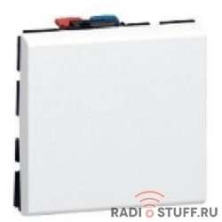 Legrand 077011 ПЕРЕКЛЮЧАТЕЛЬ НА ДВА НАПРАВЛЕНИЯ - ПРОГРАММА MOSAIC - 2 МОДУЛЯ - 10 AX - БЕЛЫЙ