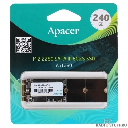 Apacer SSD M.2 2280 240GB AST280 Client SSD AP240GAST280-1 