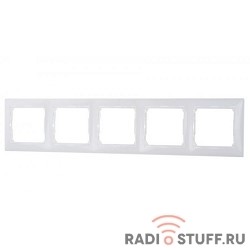 Legrand 774455 Рамка Valena 5 постов белая