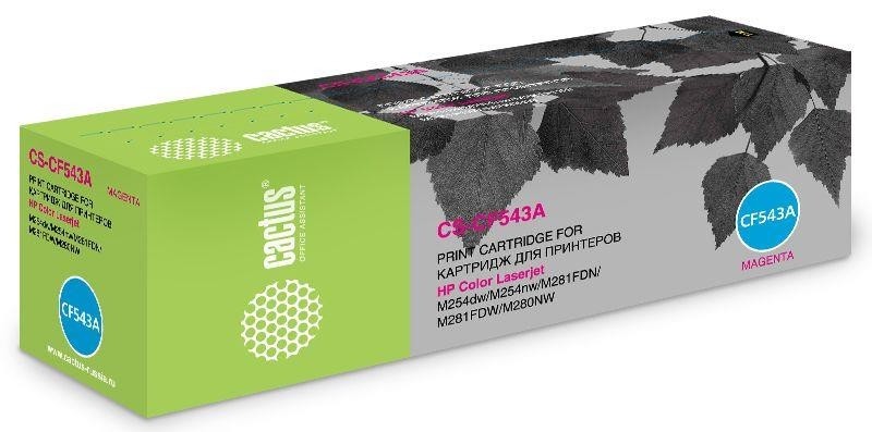 Картридж MAGENTA /M254DW/M280NW 1.4K CS-CF543A CACTUS