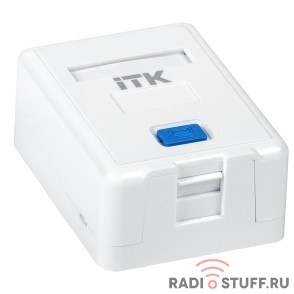 Корпус настенной розетки для 1 мод., Keystone Jack, ITK 
